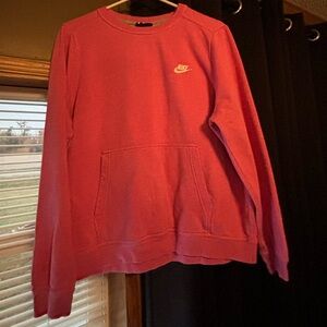 Pink Nike crew neck